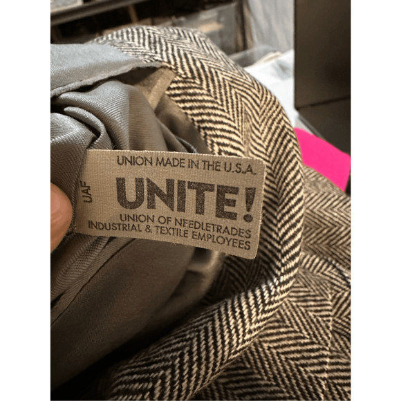 Vintage Brooks Brothers Plaid Camelhair Sport Coat Size 43L Made in USA - Picture 12 of 12